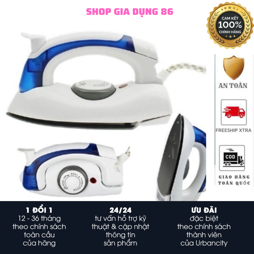 (SALE-SỊN)Mua bàn ủi, bàn là quần áo chính hãng,Bàn ủi hơi nước cầm tay,Bàn ủi, bàn là hơi nước cầm tay đứng HF-258B ủi phẳng và hấp dọc mọi chất vải nhanh chóng.(Bảo Hành 12 tháng)