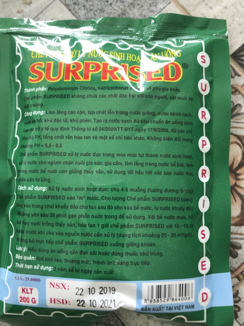 Chế phẩm xử lý nước SURPRISED WATER 250gr