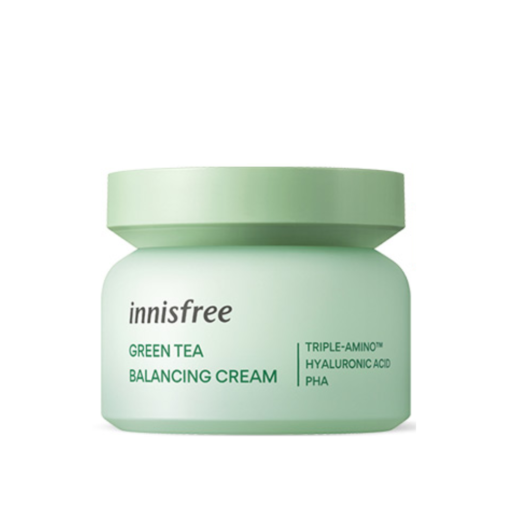(NEW 2022)Kem dưỡng trắng da chiết xuất trà xanh Innifree Green Tea Balancing Cream Ex 50g FREESHIP MAX Florence Store