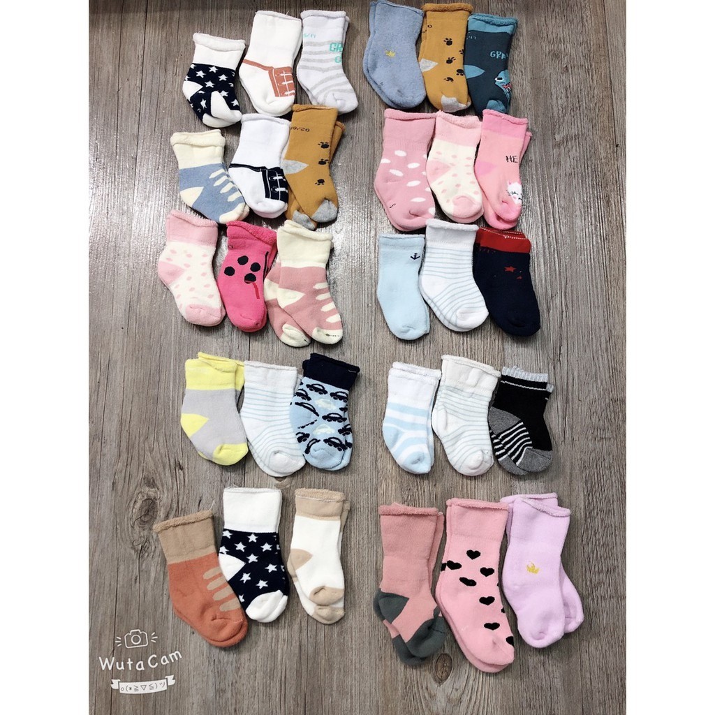 Tất cotton xuất dư mềm mịn cho bé