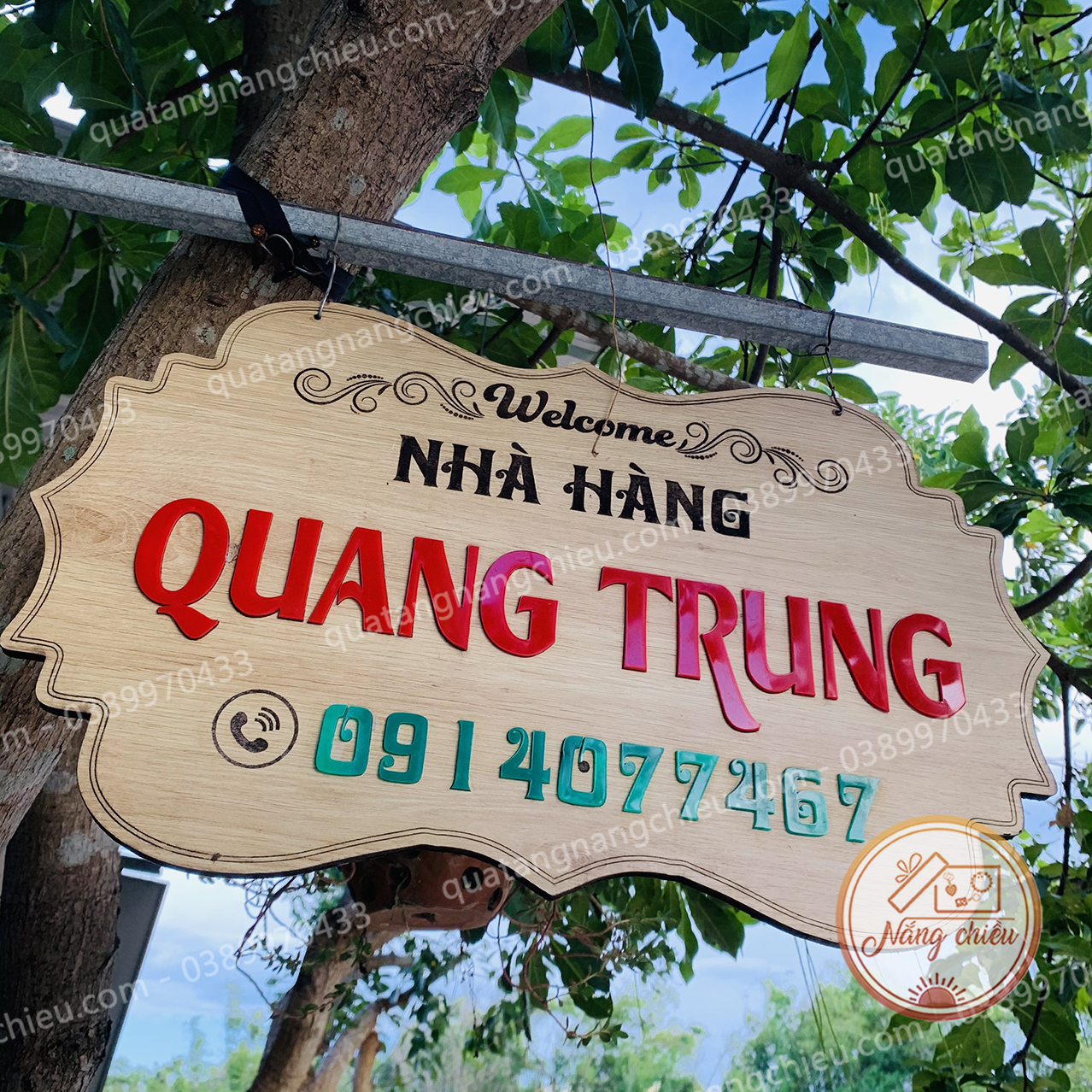 Bảng hiệu gỗ treo cửa hàng_Bảng hiệu gỗ khắc_ free thiết kế, chất lượng sản phẩm đảm bảo và cam kết hàng đúng như mô tả