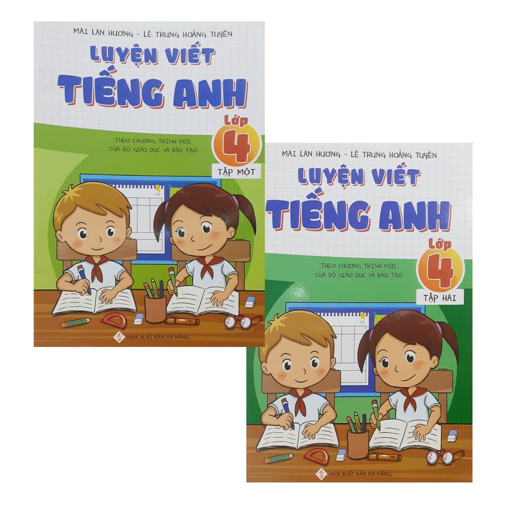 Sách - Combo Luyện Viết Tiếng Anh Lớp 4 ( Tập 1+2) ( 2019)