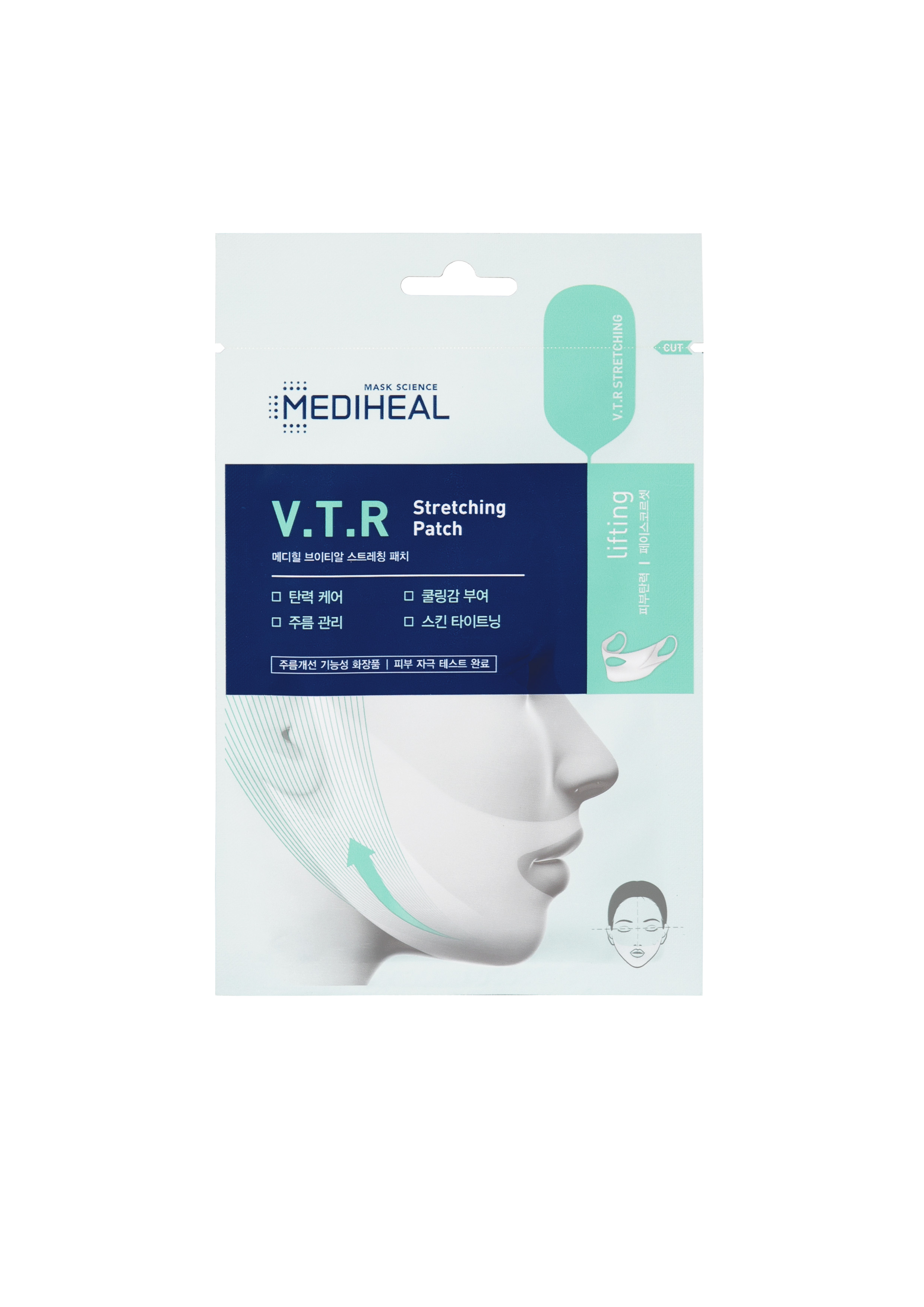 Mặt nạ mediheal nâng cơ, giảm mỡ thừa tạo hình v-line 20ml v.t.r stretching patch