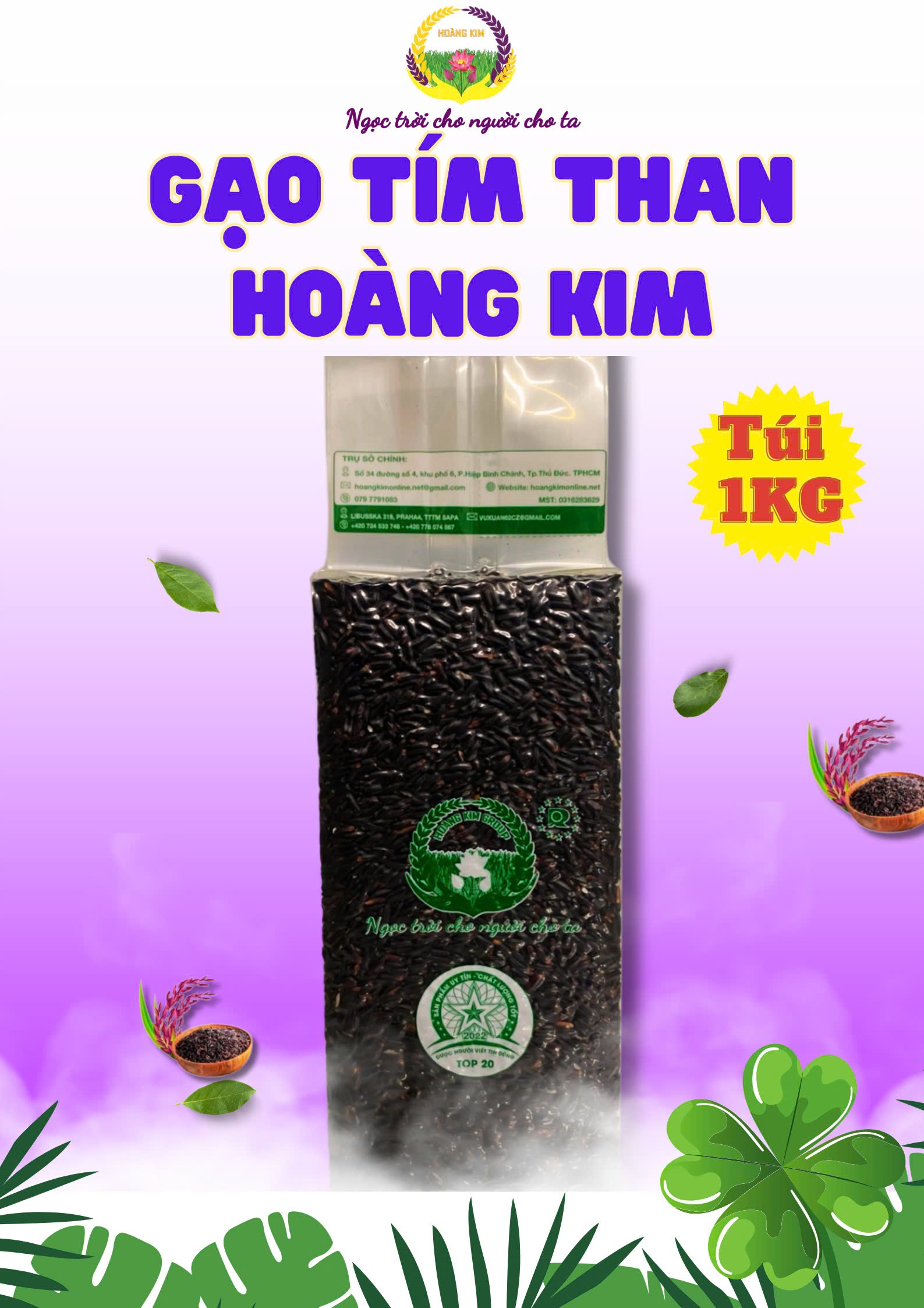 GẠO TÍM THAN HOÀNG KIM