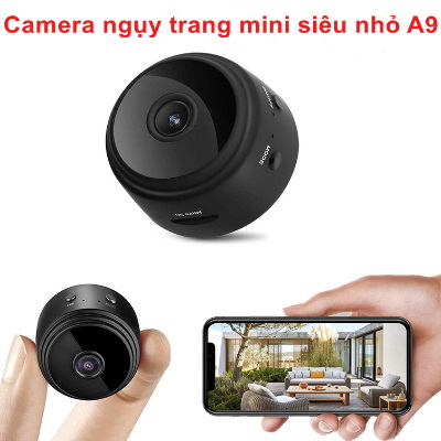 Camera wifi mini A9 ( 720p ) app vi365cam, ngụy trang. siêu nhỏ
