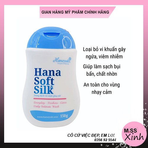 Dung dịch vệ sinh hana soft & silk