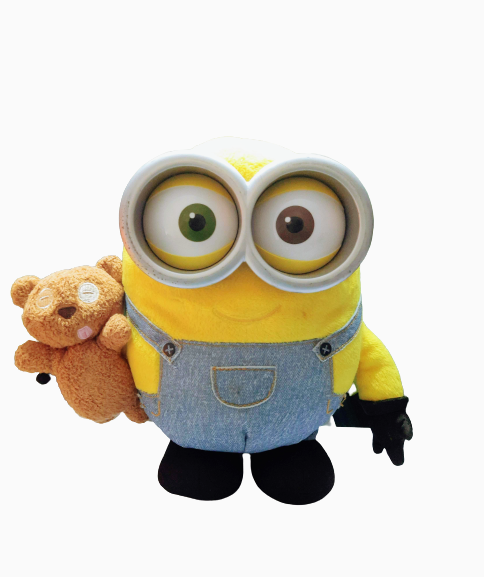Gấu Bông Minion Ôm Bé Gấu Có Máy Hàng Nhật Cao Cấp 28cm Bunoo Shop