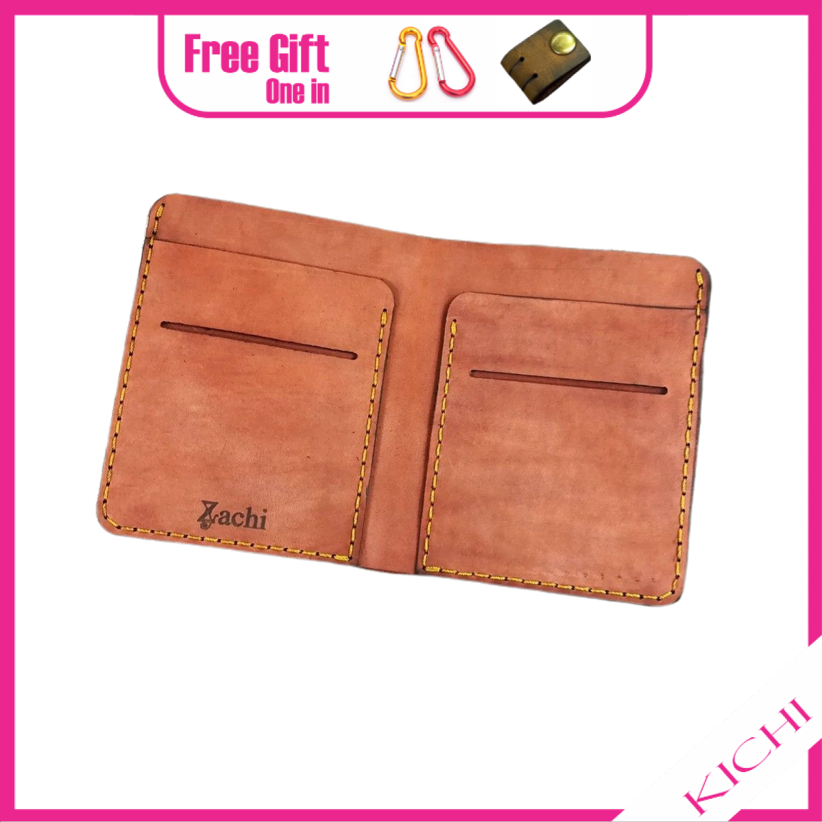 [HCM]Bóp Nam, Ví Đứng Nam Mini Nhỏ Gọn Da Bò Thật Hàng Tốt Nhiều Màu VN220 KICHI