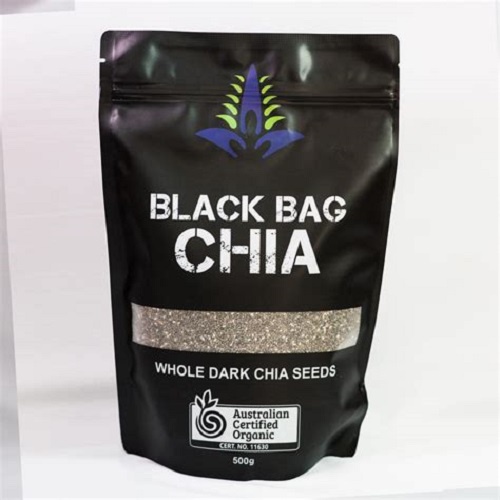 Hạt chia úc organic chia seeds túi đen 500gr