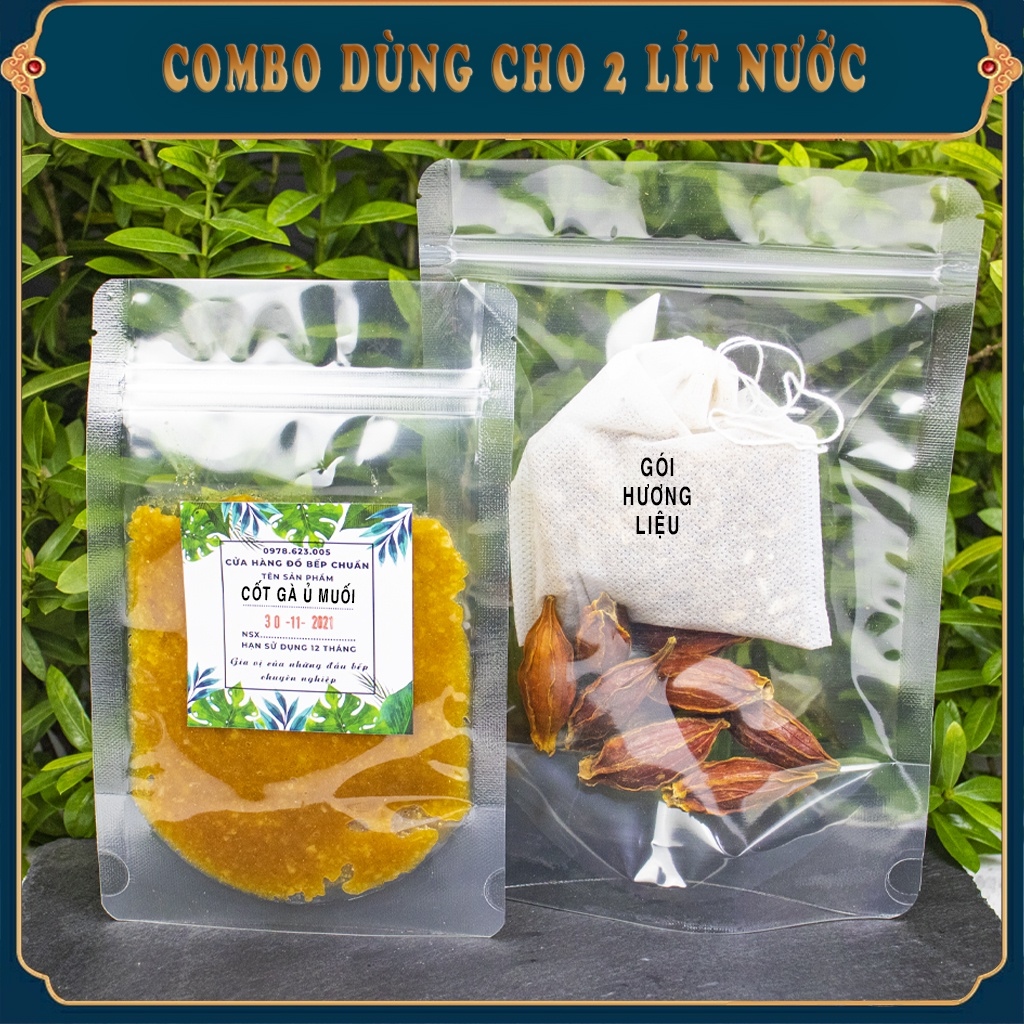 Gia vị làm gà ủ muối thảo mộc đóng sẵn thơm ngon tiện lợi