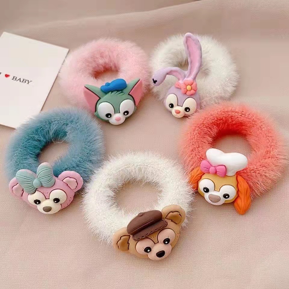 Cột tóc lông mềm nhiều màu