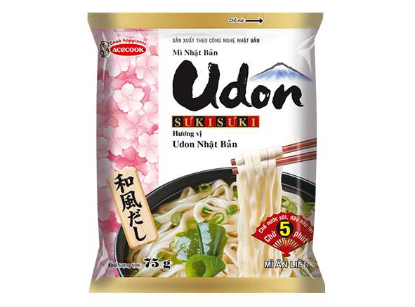 Mì Udon Sưkisưki vị Udon Nhật Bản gói 75g