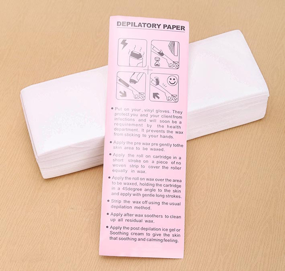 Giấy Wax Lông Depilatory Paper 100 tờ -Có sẵn