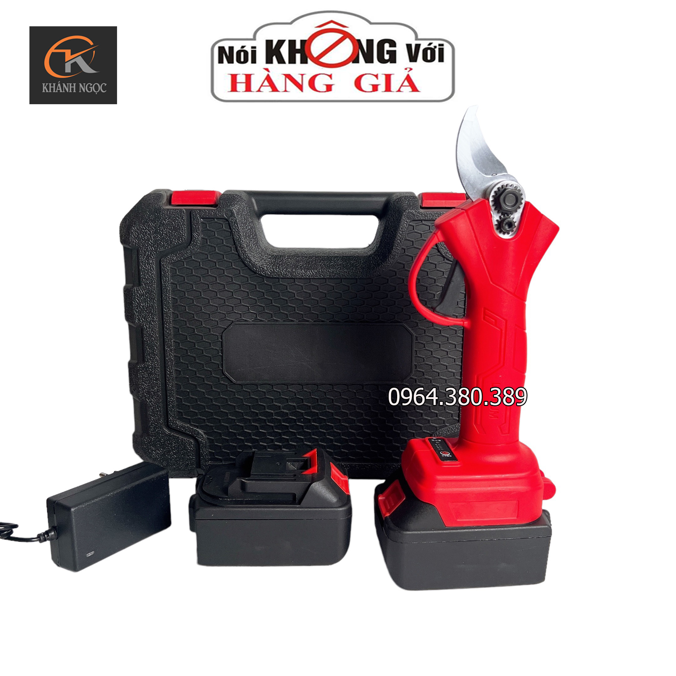 Kéo cắt tỉa cành cây dùng pin 21v 10cell động cơ không chổi than.