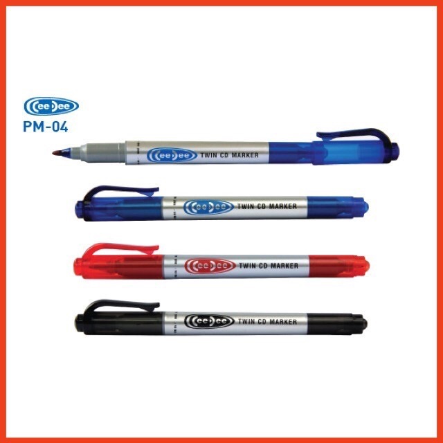 Hộp 10 bút dạ lông dầu 2 đầu  TL PM-04