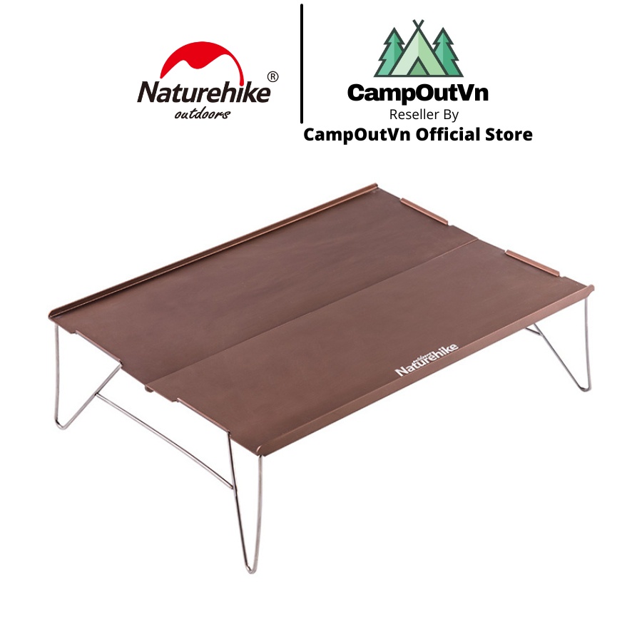 Naturehike Bàn dã ngoại campoutvn bàn naturehike xếp dã ngoại cắm trại du lịch dã ngoại bàn xếp nhôm A103