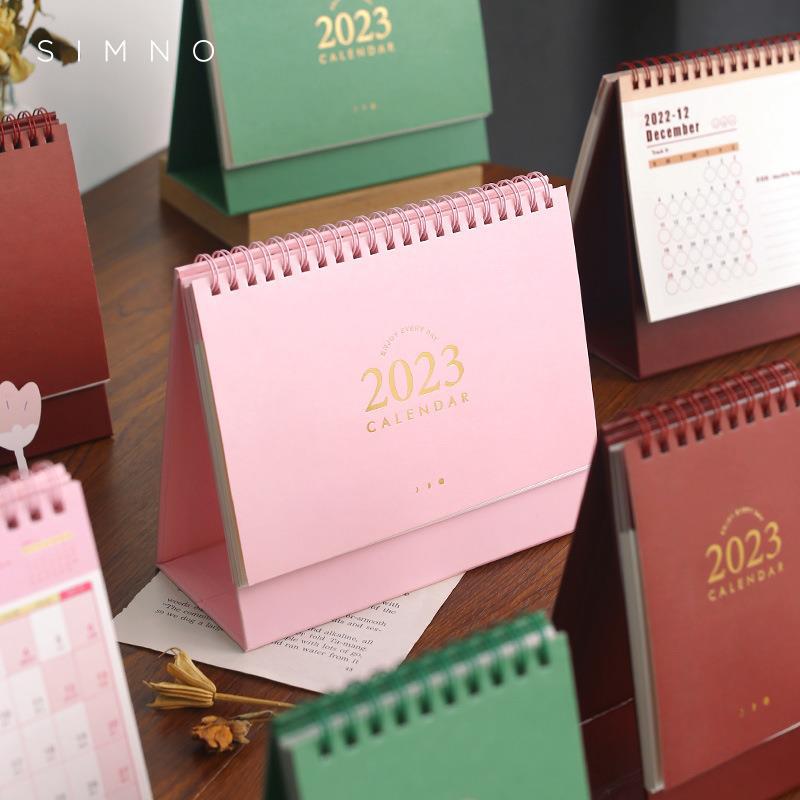 Lịch để bàn 2023 đơn giản kèm sticker trang trí sáng tạo
