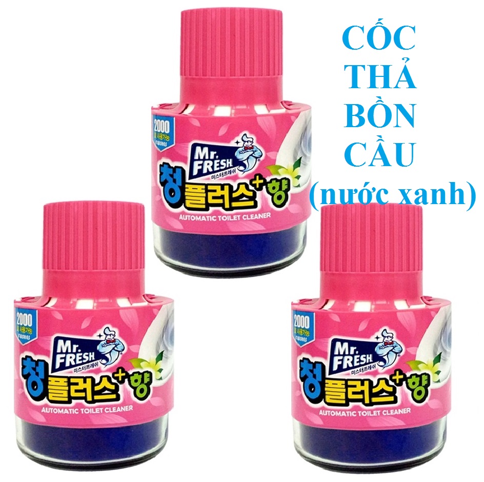 Bộ 3 chai thả bồn cầu làm sạch bồn cầu khử mùi toilet Mr.Fresh MSS969