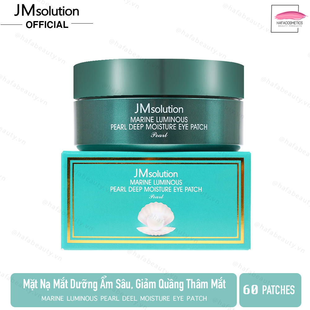 Mặt Nạ Mắt Giúp Dưỡng Da Săn Chắc, Cải Thiện Nếp Nhăn Chiết Xuất Ngọc Trai JMsolution Marine Luminous Pearl Deep Moisture Eye Patch 90g _ JMsolution Chính Hãng