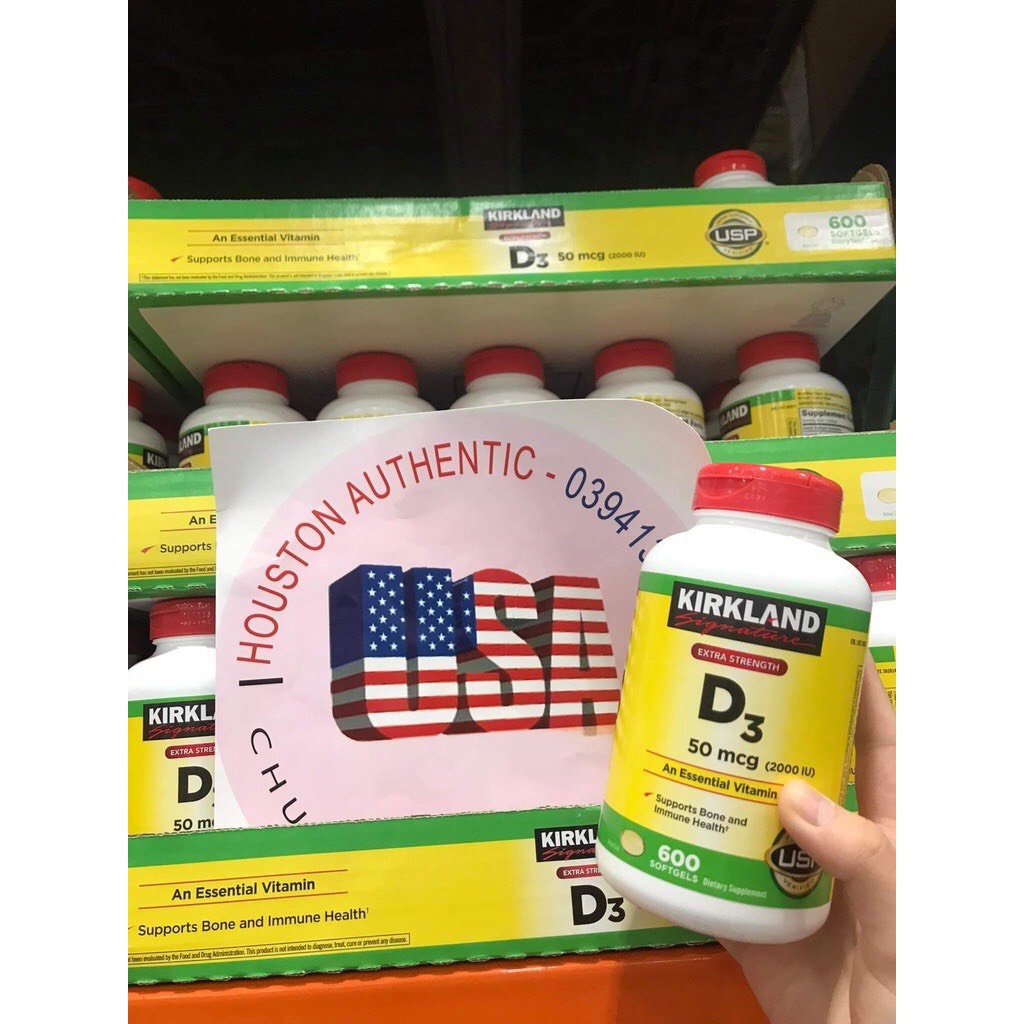 Viên uống bổ sung vitamin d3 2000iu 50mcg kirkland 600 viên _ live mua hàng tại mỹ