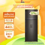 TRẢ GÓP 0% Tủ lạnh LG Inverter 440 lít GN-D440BLA