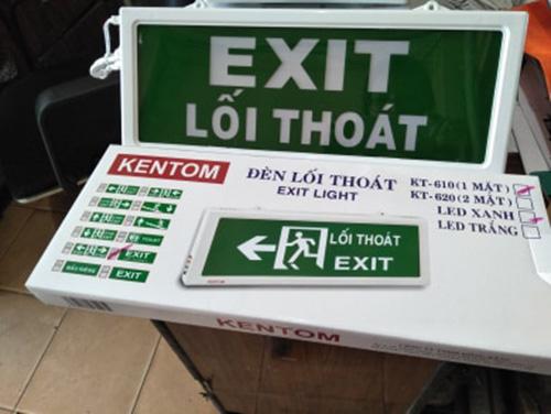 Đèn Exit thoát hiểm Kentom 2 mặt KT120