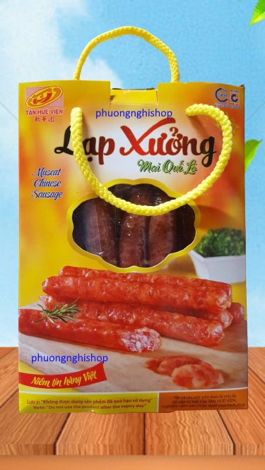 Lạp xưởng nạc 4 sao 500gr/Hộp Tân Huê Viên