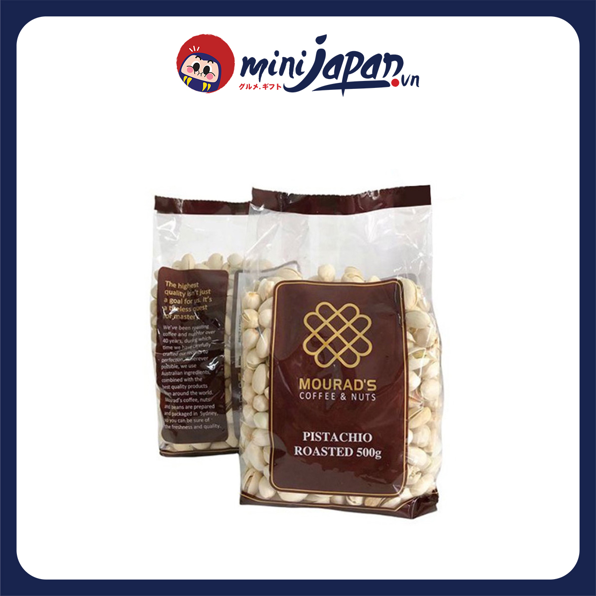 Hạt dẻ cười Mourad's Coffee &amp Nuts 500g-Hàng Úc