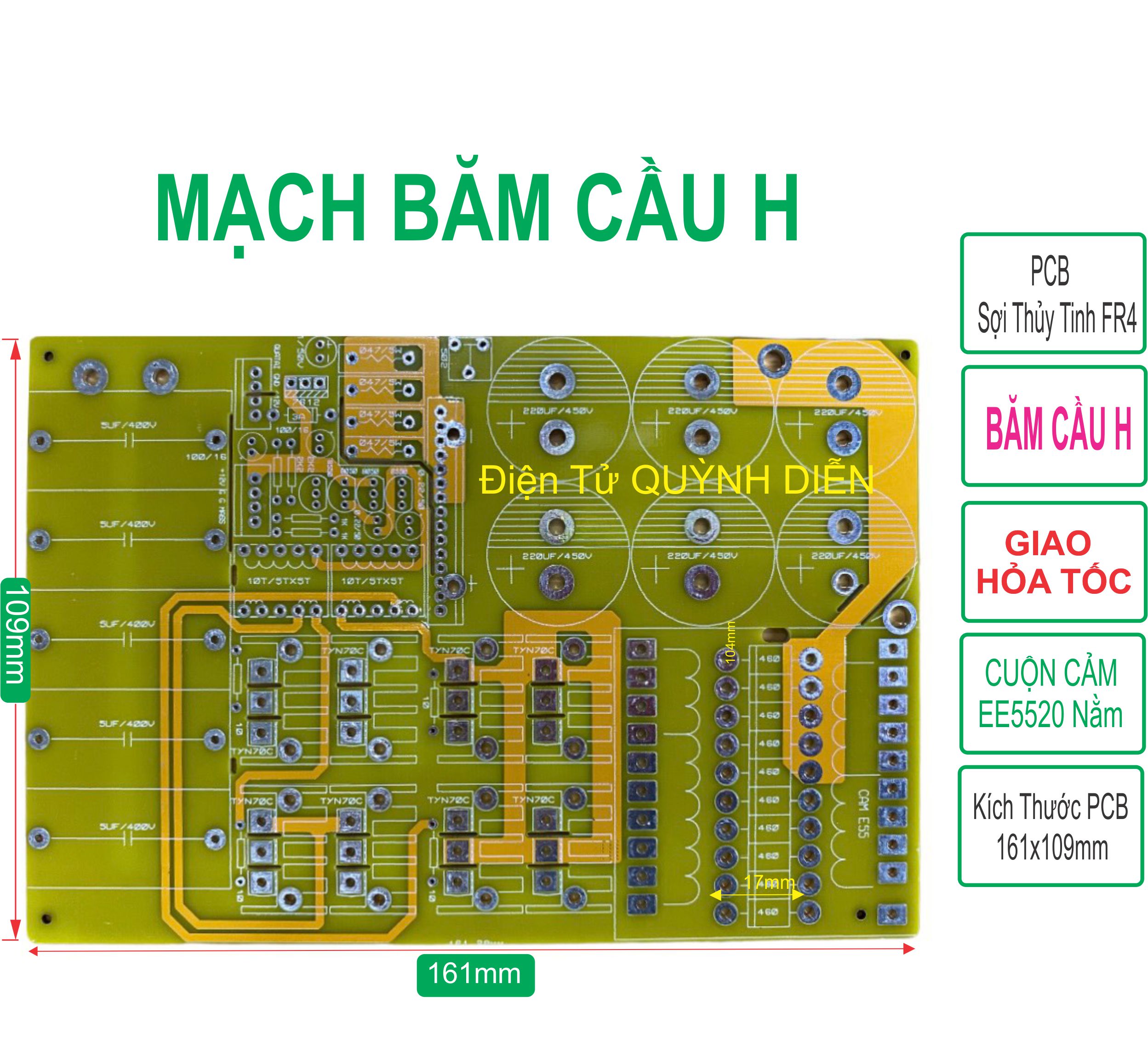 Pcb bo mạch băm cầu h rời
