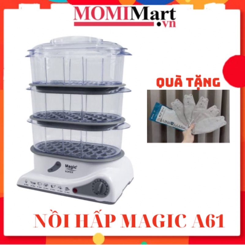 NỒI HẤP MAGIC KOREA A61 3 TẦNG 10.5L