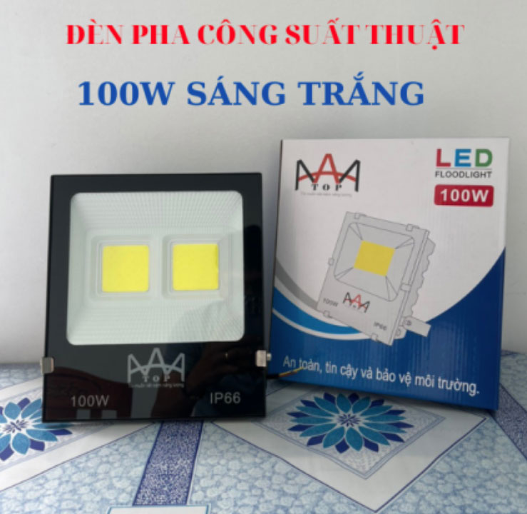 Đèn pha led ngoài trời 100w ip66 chíp led cob - led spotlights