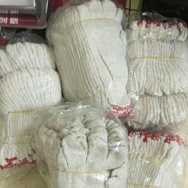 Combo 100 đôi găng tay sợi, găng tay bảo hộ lao động
