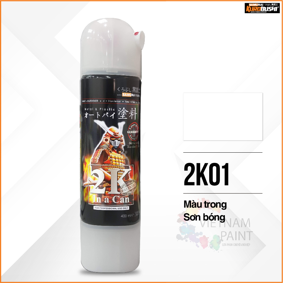 Sơn xịt samurai kurobushi - sơn bóng 2k01 chuyên dùng cho xe máy