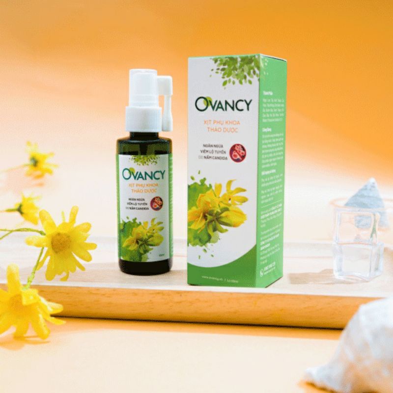 Dung dịch xịt thảo dược OVANCY hỗ trợ Điều trị các bệnh Viêm Nhiễm Phụ Khoa