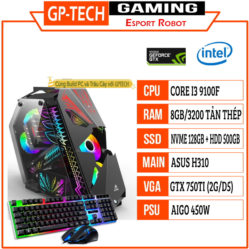 Máy pc gaming esport robot giá say nắng