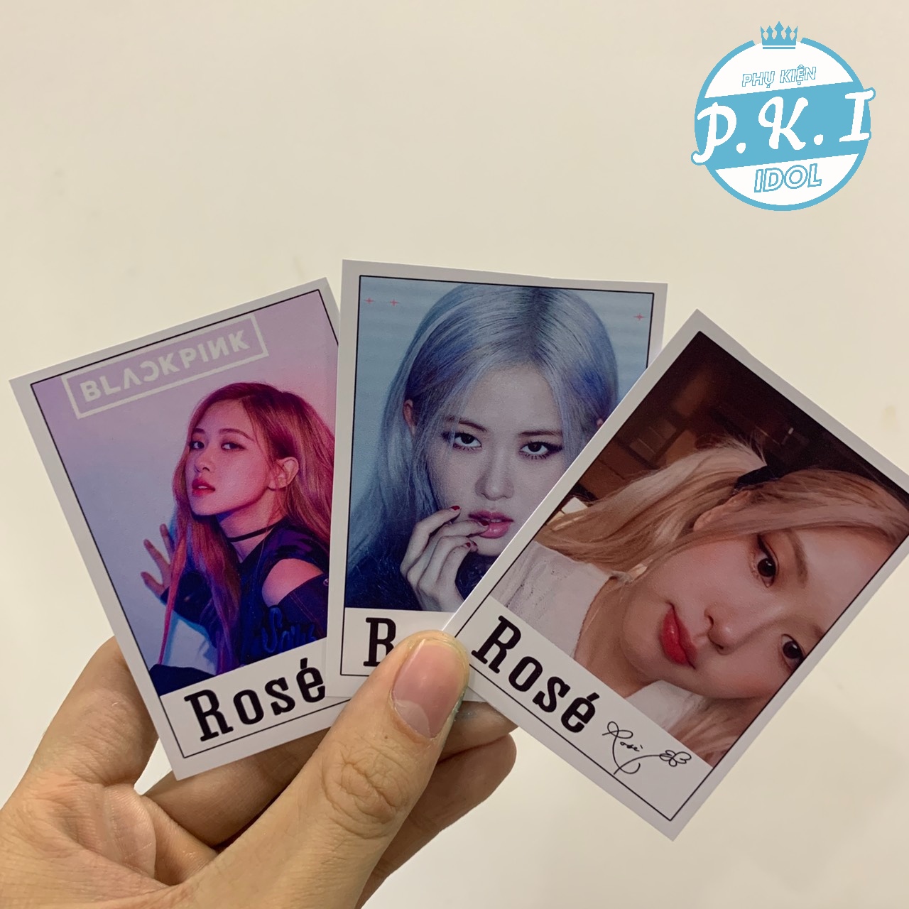 Bộ Lomo Card Rosé Kèm Chữ Kí - Tặng Cả Sheet Bảo Vệ