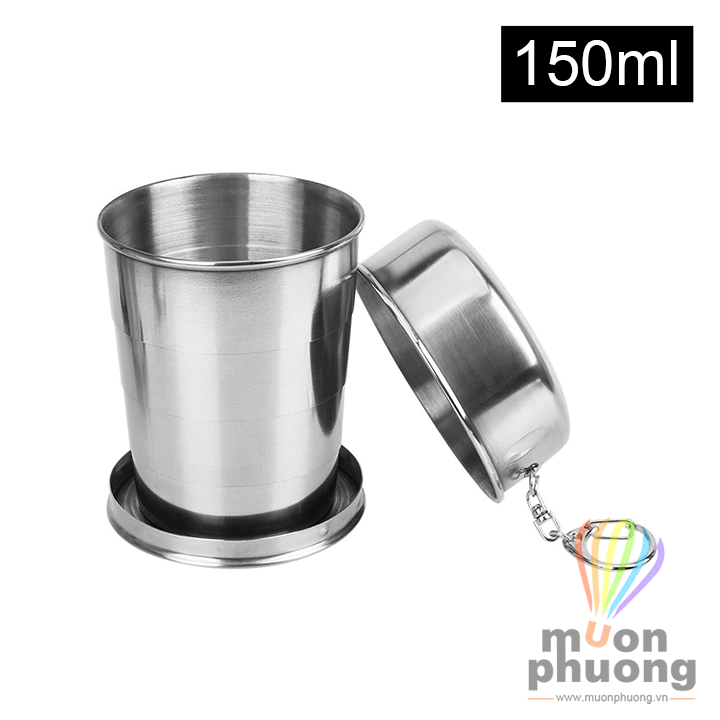 Ly cốc inox xếp gọn bỏ túi du lịch dã ngoại - MUÔN PHƯƠNG SHOP - 5