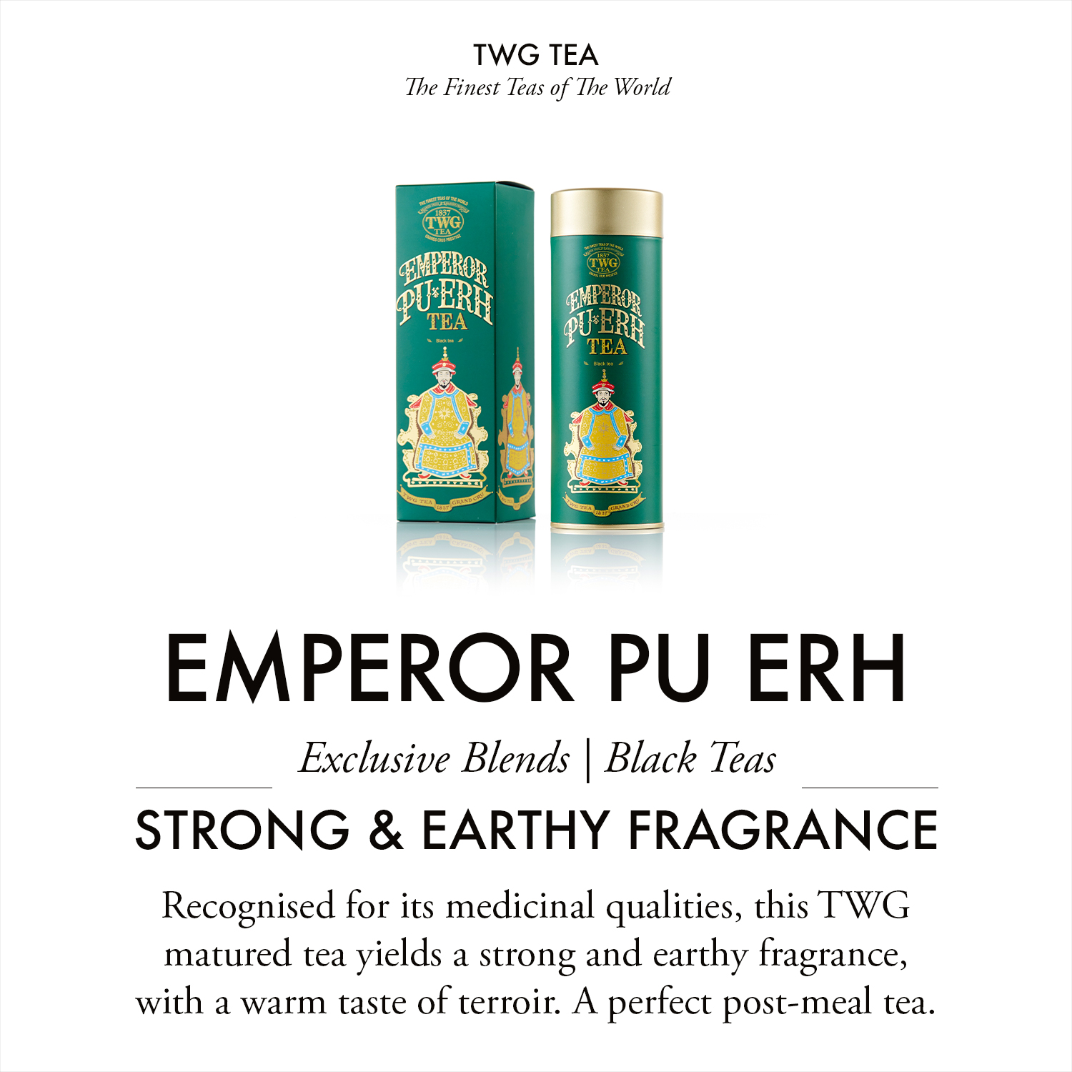 Trà TWG Tea - Emperor Pu Erh Tea (100g) | Trà Phổ Nhĩ