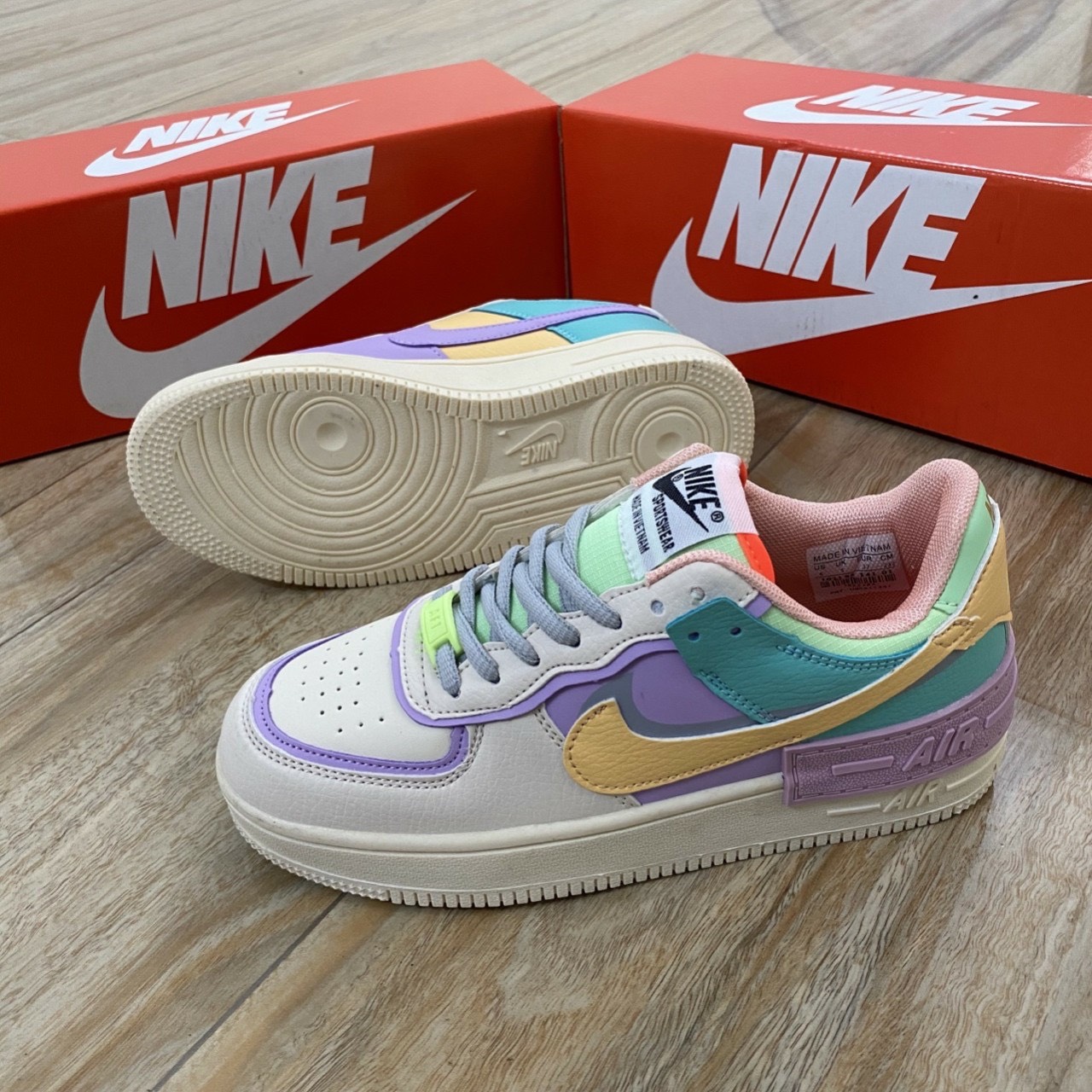 Giày Nike Air Force 1 shadow 7 màu,Full Box dành cho Nam Nữ