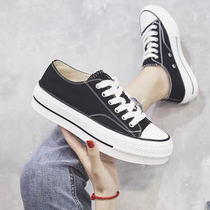 Giày thể thao nữ vải cột dây phong cách Hàn quốc cực đẹp
