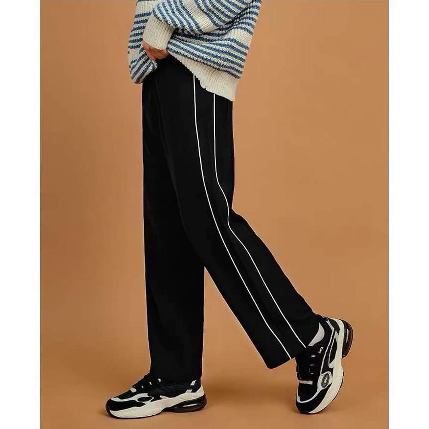 Quần Ống Suông Rộng Nam Nữ Track Pant Kẻ Sọc - Quần ullzang Trouser line