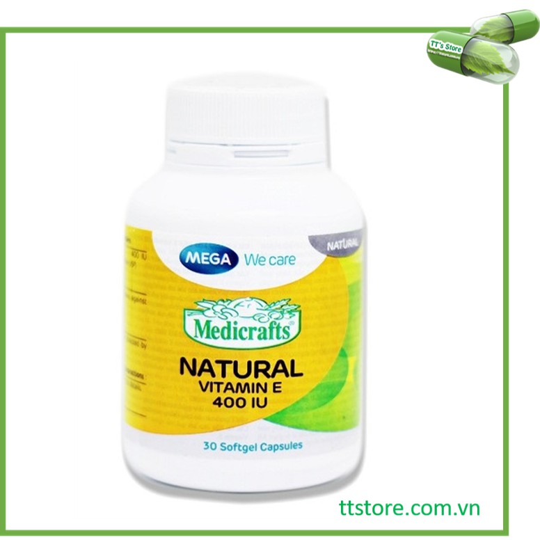 [HCM]Natural Vitamin E 400 Mega We care - Enat 400 - Dạng chai