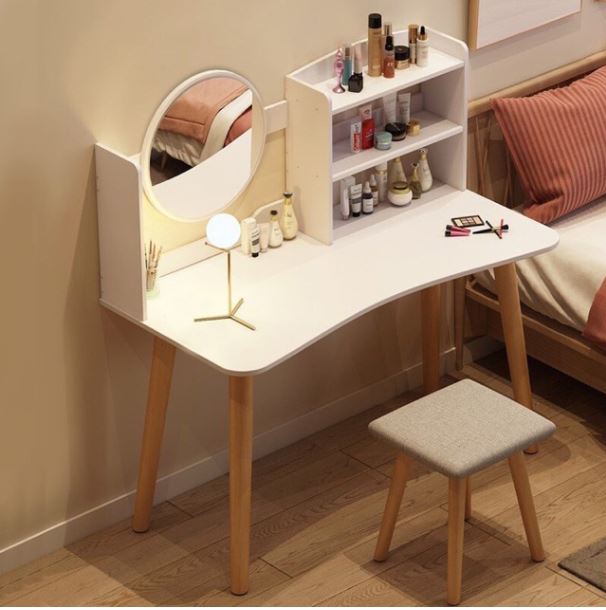 Bàn trang điểm gương tròn đơn giản thiết kế nhỏ gọn FNL-84