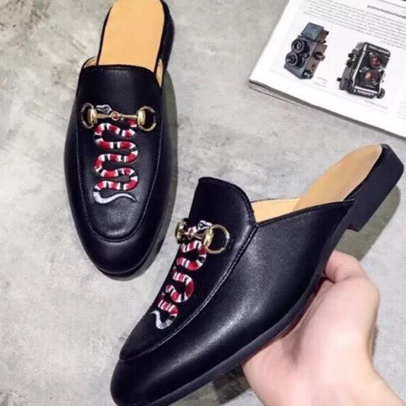 Giày sục nam guchì con rắn siêu chất