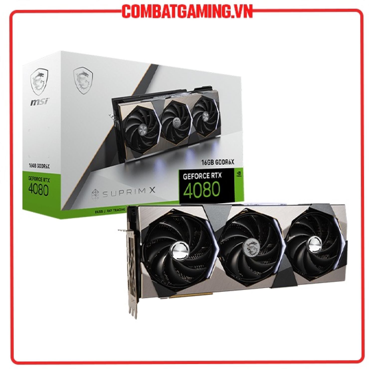 Vga card màn hình msi geforce rtx 4080 16gb suprim x gddr6x hàng chính hãng