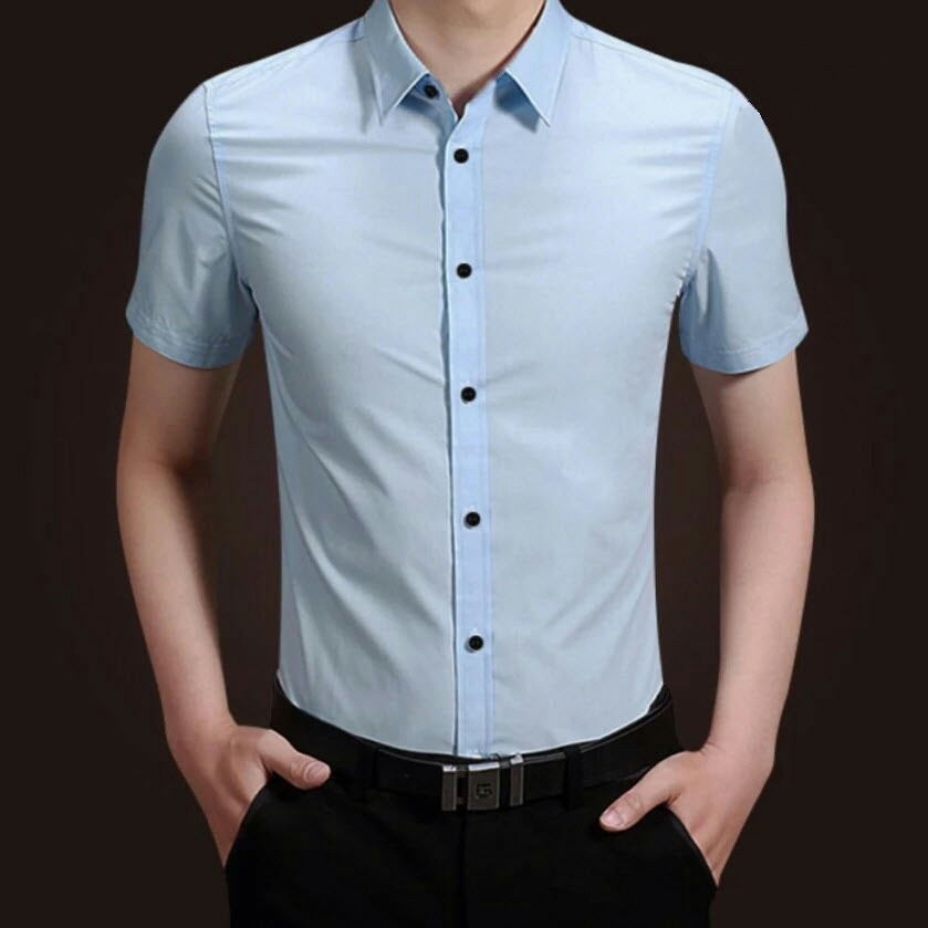 Áo sơ mi nam cộc tay, Sơ mi ngắn tay dáng ôm trẻ trung SMC003