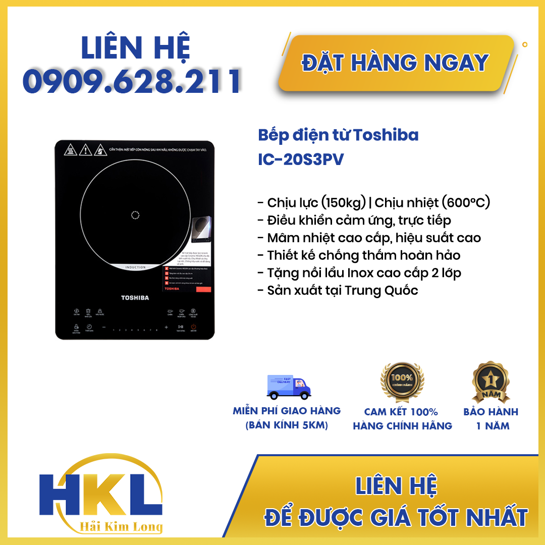 Bếp điện từ toshiba ic-20s3pv - pp điện gia dụng hải kim long