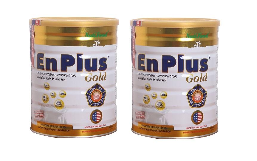 Bộ 2 sữa bột dành cho người suy dinh dưỡng nutifood enplus gold 900g