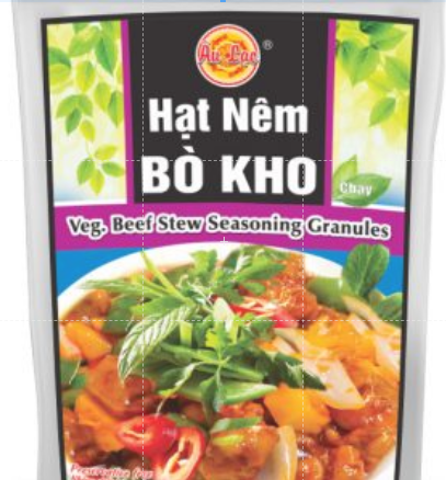 Hạt nêm bò kho chay âu lạc 90g/500g