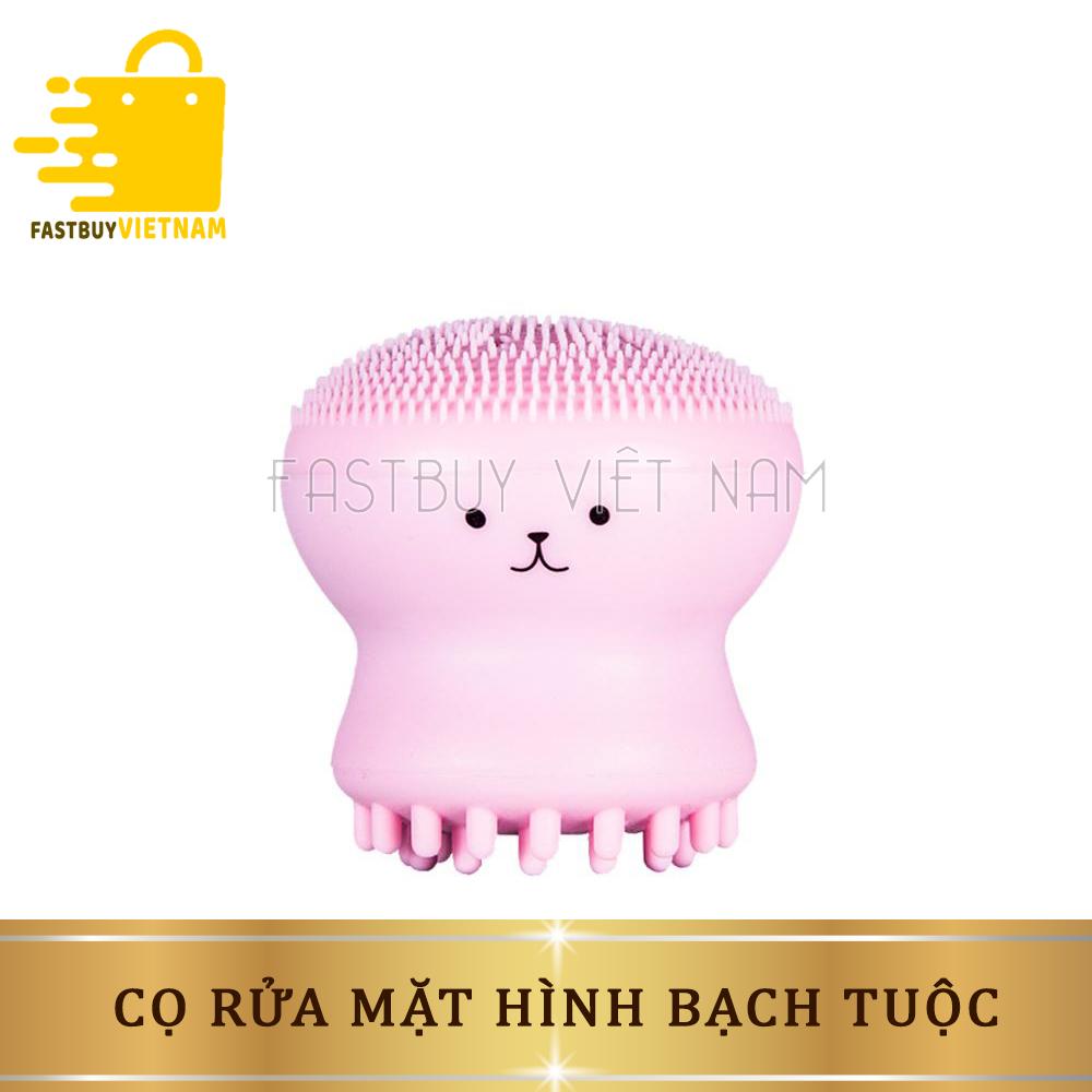Cọ Rửa Mặt Bạch Tuộc Silicon, Đầu Cọ Bằng Silicon, Không Làm Trầy Xước Hay Tổn Thương Da Trong Quá Trình Sử Dụng